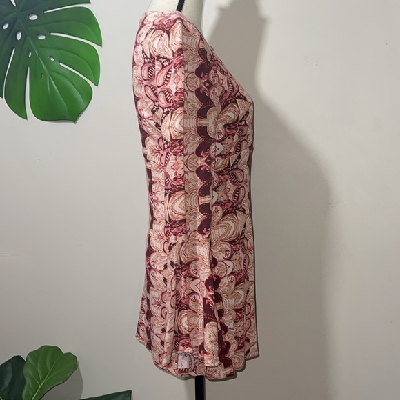 Free People Ossie Vibes Mini Dress in Pink Ivory size 6 - Picture 10 of 16